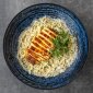 Tagliolini s BIO kuřecím steakem, lanýžem, parmazánem a smetanou