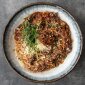 Tagliolini Bolognesse s trhaným hovězím masem